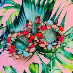 J.Crew Gem Ring Statement Earrings